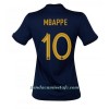 Camiseta de fútbol Francia Kylian Mbappé 10 Primera Equipación Mundial 2022 - Mujer